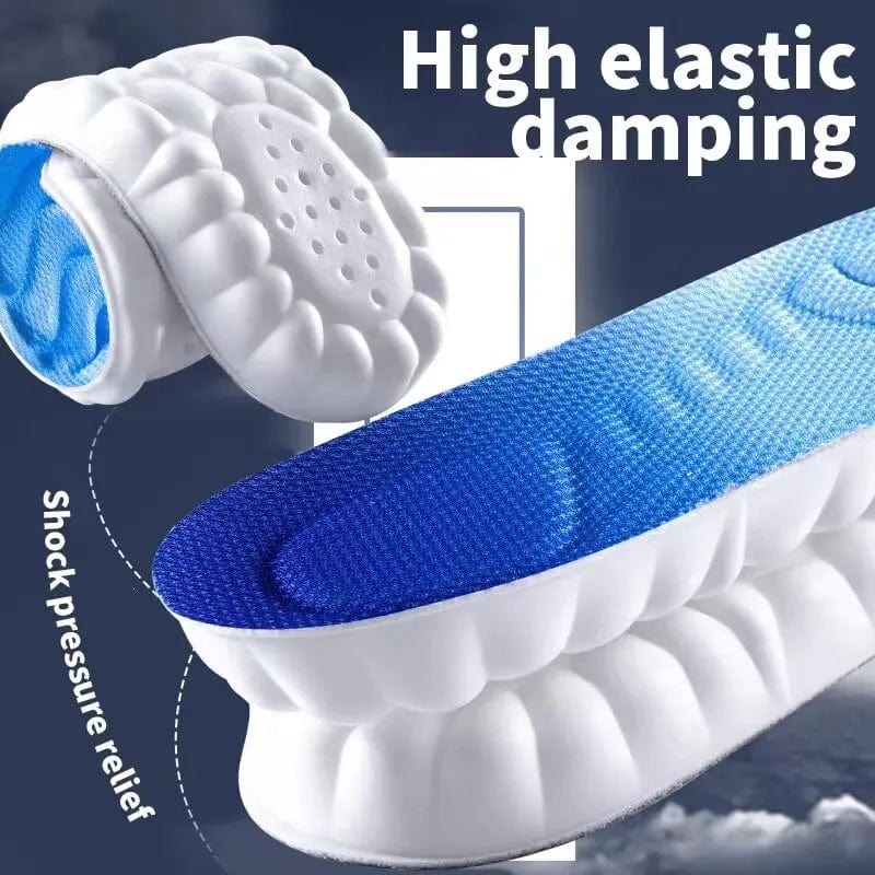 Orthopedic Sports Insoles for Feet Soft PU Sole Shock Absorption Breathable Running Shoes Pad for Men Women Arch Support