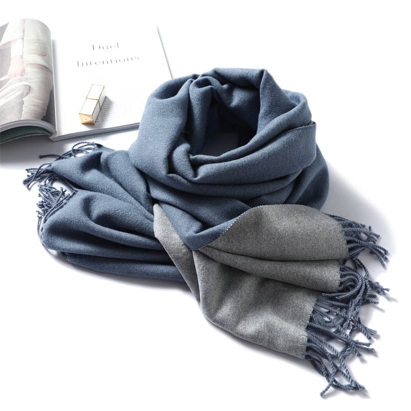 Winter Cashmere Scarf Women Thick Warm Shawls Wraps Lady Solid Scarves Fashion Tassels Pashmina Blanket Quality Foulard 2023 New