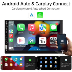 Car play Radio 1 DinAndroid Auto Multimedia Player HD 7‘’ Touch Screen FM AUX Input Bluetooth MirrorLink Universal