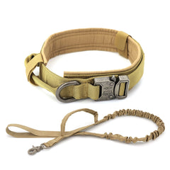 Dog Training Collar Adjustable Tactical Dog Collar And Leash Set Control Handle Pet Lead Collar For Small Big Dogs