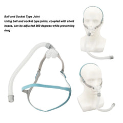 Nasal Pillow Mask CPAP Pad with Headgear Sleeping Auxiliary Accessories Including Headgear Frame Tube