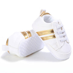 Newborn Baby Shoes Boy Girl Classical Sport Soft Sole PU Leather Multi-Color First Walker Crib Moccasins Casual Sneakers Shoes