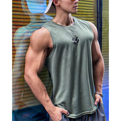 Gym singlet Vest High Quality mesh Shirt Sleeveless T-shirts Men Tank Tops basketball running Fitness Sports Vest men