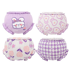 3 Piece/Lot Kids 100%Cotton Panties Girl Baby Infant Newborn Fashion Solid Cute Bow Striped Dots Underpants For Children Gift CN