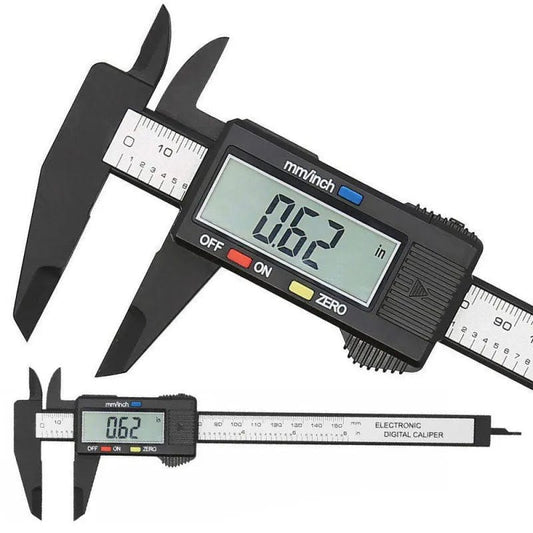 Electronic Digital Calliper 150mm 100mm Carbon Fiber Dial Vernier Calliper Gauge Micrometer Measuring Tool Digital Ruler