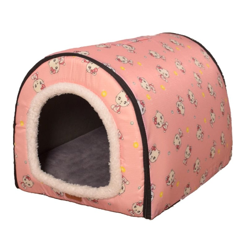 New Warm Dog House Comfortable Print Stars Kennel Mat For Pet Puppy Top Quality Foldable Cat Sleeping Bed cama para cachorro