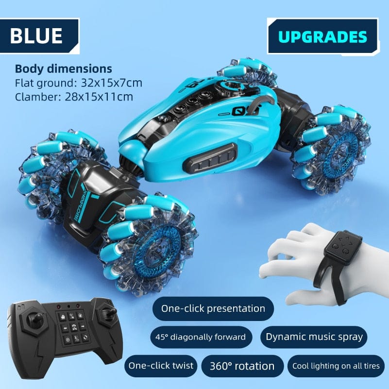 Stunt Twister Remote Control Car Toys 2.4GHz 4WD Twist- Desert Cars Gesture Control Remote Mountain Climbing Car Gift To Kids