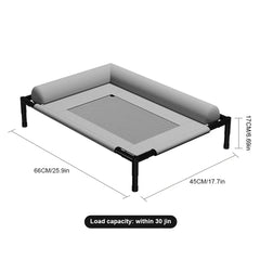 Raised Mesh Pet Sofa Bed with Removable Washable Bolsters Breathable Pet Sofa Cot Removable Cooling Dog Bed for Indoor & Outdoor