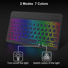 10inch Keyboard And Mouse Backlight Bluetooth Keyboard For IOS Android Windows Wireless Keyboard and Mouse