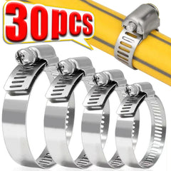 Hose Clamps Stainless Steel Screw Band  Car Fuel Tube Pipe Clamp Worm Gear Plier Tools Faucet Water Pipes Fasteners