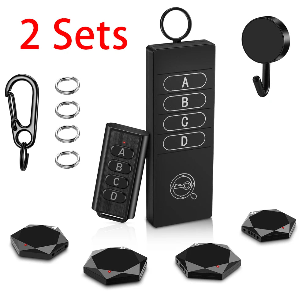 New Anti Lost Tracker Key Finder Locator Portable Wireless Smart Pet Wallet Tracker With 164ft Remote Control 4 Receivers