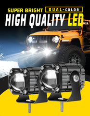 Strobe 2“ Led Work Light 12V 24V 3500K 6500K Combo Universal Motorcycles Headlight Fog Light Led Auxiliary Driving Lamp