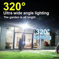 Solar Lights Outdoor External Solar Lamp with Motion Sensor Remote Control Solar Powered Spotlight Lamp Wall Street Lamp