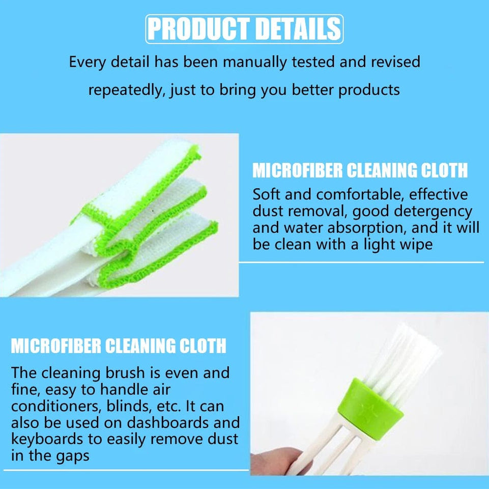 Car Cleaning Brush Air Conditioner Vent Cleaner Detailing Dust Removal Blinds Duster Outlet Brush Car-styling