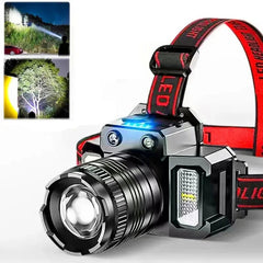 LED Sensor Headlamp Torch Camping Search Light Head Flashlight Rechargeable Powerful Head Lamp Front Lanterns Headlights 5 Styles