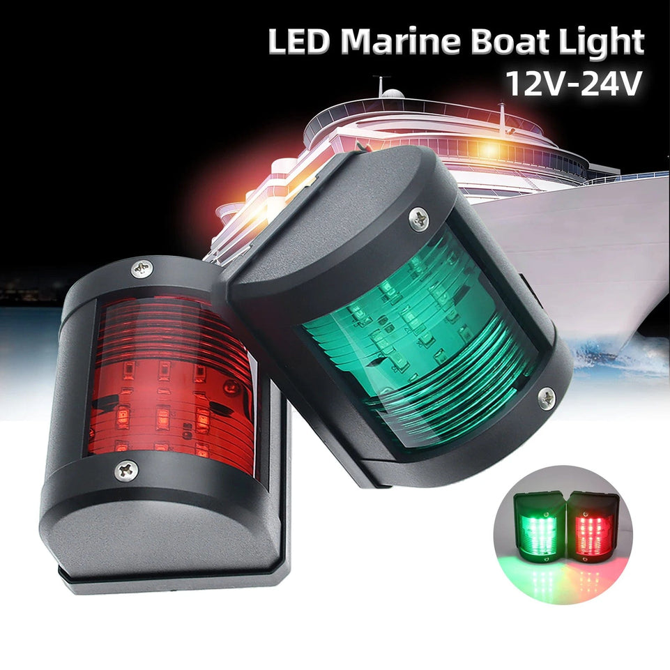 Boat Marine Sailing Light Red Green Color LED Navigation Signal Light Signal Lamp for MotorBoat Yacht 12V 24V