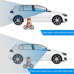 Car Blind Spot Mirrors Car Safety Driving 2pcs HD Frameless Reversing Wide-angle Rear Mirror Rearview Auxiliary Parking