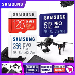 SAMSUNG Original Micro SD 32GB 64GB Memory Card C10 TF MicroSD Cards SDXC 128GB 256GB 512GB U3 4K For Phone Drone Camera