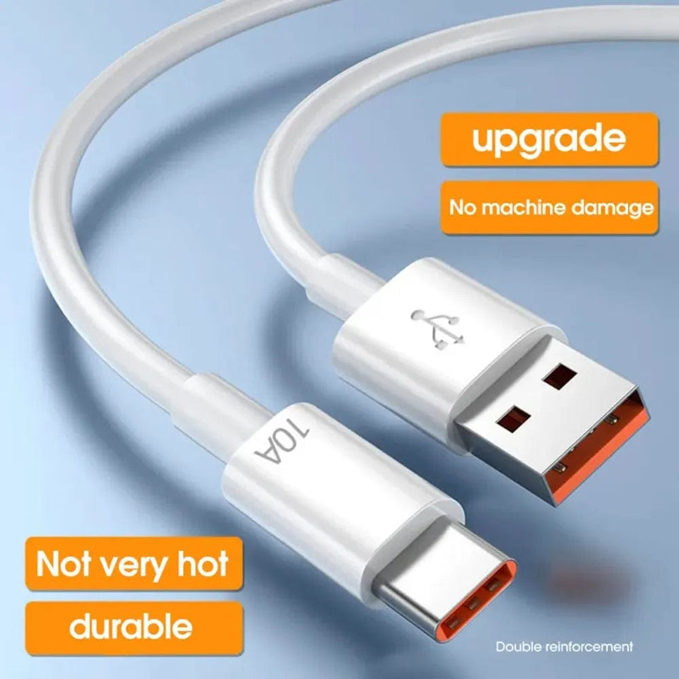 Samsung Type C Cable 10A Fast Charging Wire Mobile Phone USB Line For iphone 15 Xiaomi redmi Poco f5 USB C Data Cable Cord