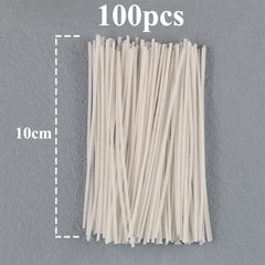 8-20cm 100 PCS Candle Wicks Smokeless Wax Pure Cotton Core for DIY Candle Making Pre-waxed Wicks Party Supplies