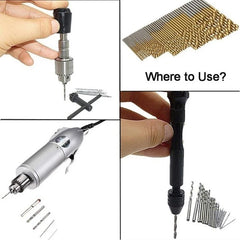 100/50Pcs Titanium Coated Drill Bits HSS High Speed Steel Set Tool Quality Power Tools 1/1.5/2/2.5/3mm