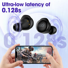 QCY T17 Earphone Bluetooth True Wireless Earbuds BT5.1 HIFI Headphone Touch Control Low Latency Mode ENC Earbud Long Standby 26H