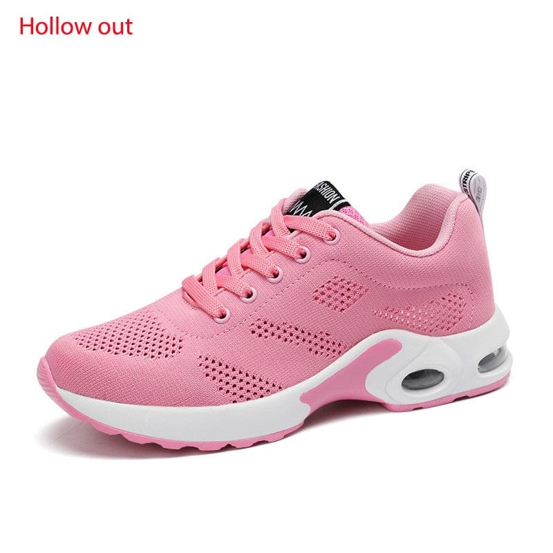 Fashion Lace Up Women Running Shoes Lightweight Sneakers Breathable Outdoor Sports Fitness Shoes Comfort Air Cushion