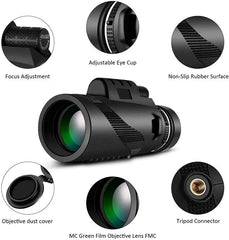 Telescope Portable Zoom HD 5000M Folding Long Distance Mini Powerful Telescope for Hunting Sports Outdoor Camping Travel