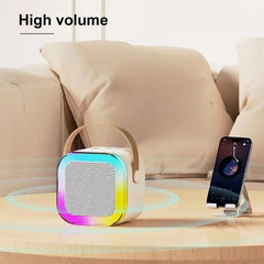 Karaoke Machine Portable 5.3 PA Speaker System with 1-2 Wireless Microphones Home Family Singing Children's Gifts