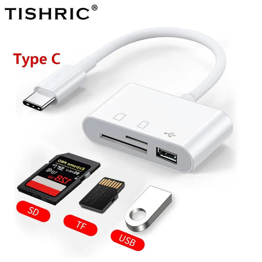 Micro USB Type C Adapter USB TF SD Card Reader USB-C Memory Card Adapter For Macbook Samsung Huawei XiaoMi Laptop Phone