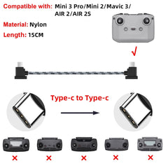 Data Cable OTG Remote Controller to Phone Tablet Connector USB TypeC IOS Extend for DJI Mavic MINI/2/3 Pro/SE/Pro/Air/Mavic 2/3