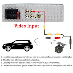 Car Radio Audio 1 din 4.1” Touch Screen Bluetooth Stereo Mp3/Mp5 Player FM Receiver With Colorful Lights Remote Control