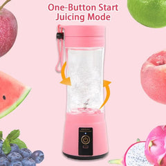 Portable Fruit Juice Blenders Personal Electric Mini Bottle Home USB 6 Blades Juicer Cup Machine For Kitchen