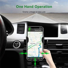 15W Wireless Car Charger Phone Holder Mount Air Vent Mobile  Stand Fast Charging Station For iPhone 14 13 12 11 X Xiaomi Samsung