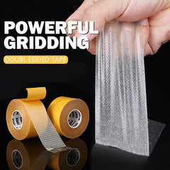 Double Sided Tape Heavy Duty Translucent Mesh Waterproof Traceless Powerful Grid Carpet Adhesive Tape