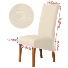 3 Sizes Waterproof Fabric Chair Cover Stretch Seat Chair Covers For Hotel Party Banquet Wedding Bar Chair Slipcovers Home Decor