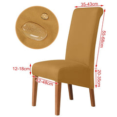 3 Sizes Waterproof Fabric Chair Cover Stretch Seat Chair Covers For Hotel Party Banquet Wedding Bar Chair Slipcovers Home Decor