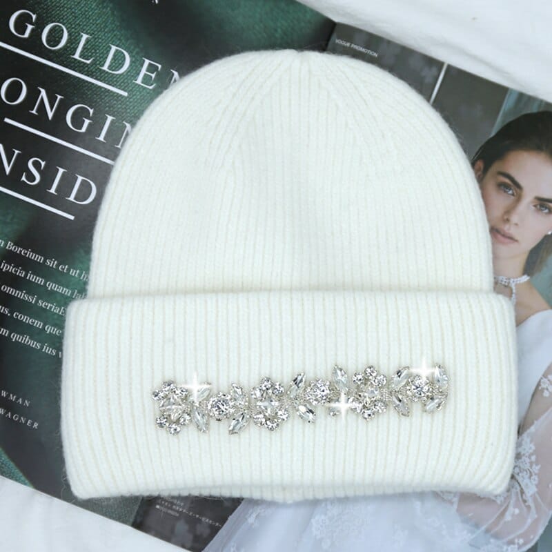 Rabbit Fur Beanies Soft Warm Fluffy  Winter Hat for Women Angora Knitted Hat  Skullies Beanies Female Bonnet Woman Knit Cap