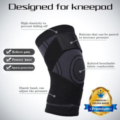 Worthdefence 1/2 PCS Knee Pads Braces Sports Support Kneepad Men Women for Arthritis Joints Protector Fitness Compression Sleeve