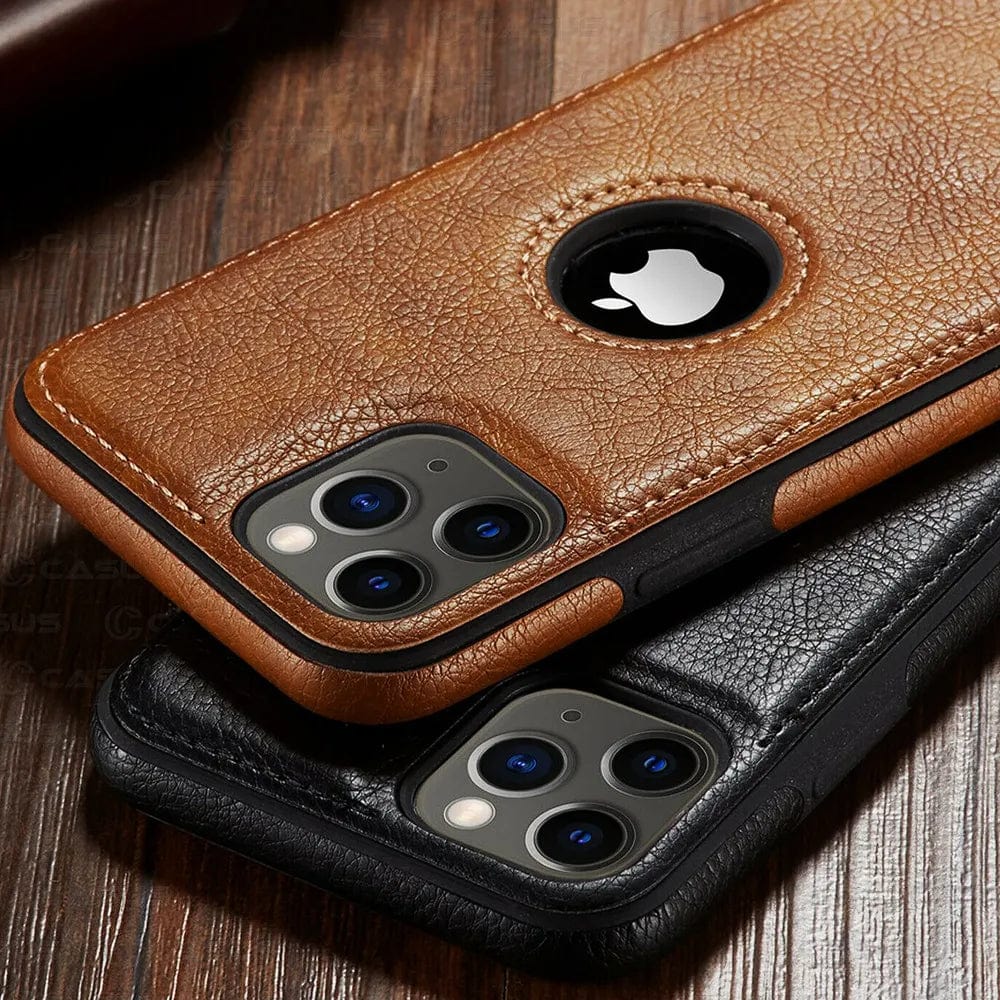 iPhone Case Ultra Thin Slim Leather Shockproof Bumper Soft Business Back Cover