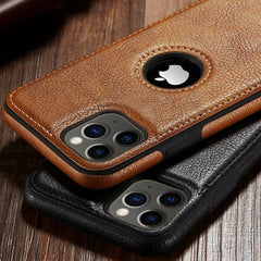 iPhone Case Ultra Thin Slim Leather Shockproof Bumper Soft Business Back Cover