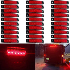 Led Side Marker 10PCS 12V-24V Indicator Car Lights Front Rear for Trucks Cab RV Trailer  Amber/Red/White/Green/Blue