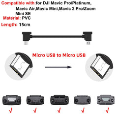 Data Cable OTG Remote Controller to Phone Tablet Connector USB TypeC IOS Extend for DJI Mavic MINI/2/3 Pro/SE/Pro/Air/Mavic 2/3