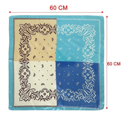 Haimeikang 60*60cm Square Silk Scarf Women Headband Fashion Print Neck Scarfs Office Hair Band Hand Kerchief Female Bandana