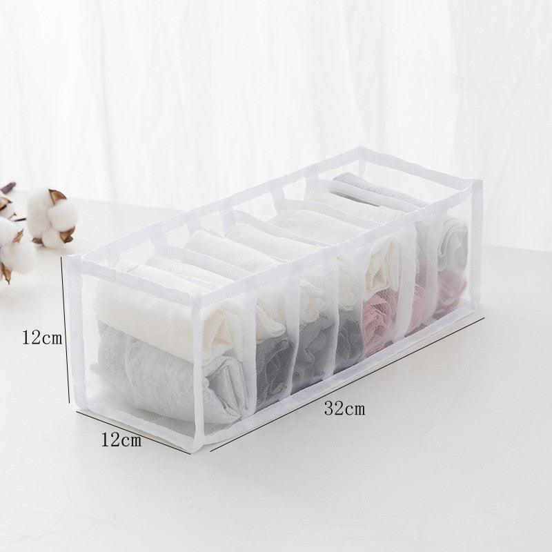 Sweater Clothes Storage Grid Boxes Student Dormitory Wardrobe Closet Drawer Organizer T-shirt Pants Clothing Separation Box - Wowza