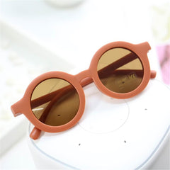 2023 New Fashion Children's Sunglasses Infant's Retro Solid Color Ultraviolet-proof Round Convenience Glasses Eyeglass For Kids