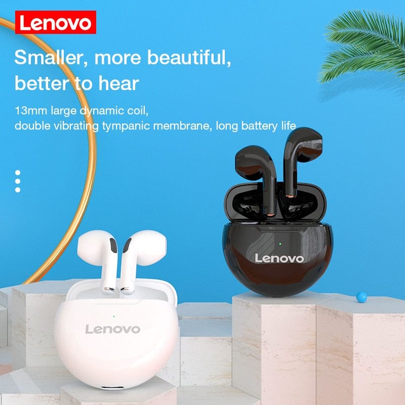Original Lenovo LivePods HT38 Headphones TWS Wireless Bluetooth Earphone Sports 9D Stereo Bass Headsets For Android IOS Earbuds