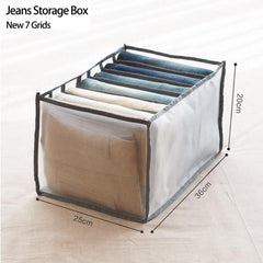 Sweater Clothes Storage Grid Boxes Student Dormitory Wardrobe Closet Drawer Organizer T-shirt Pants Clothing Separation Box - Wowza