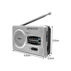 Radio AM FM Battery Operated Portable Radio Best Reception Longest Lasting For Emergency Hurricane Running Walking Home