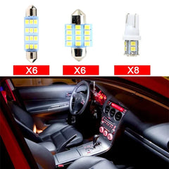 20pcs Car Interior LED Light T10/31mm/42SMD Universal Dash Lights Reading Lights Led Bulbs Combination Set DC12V